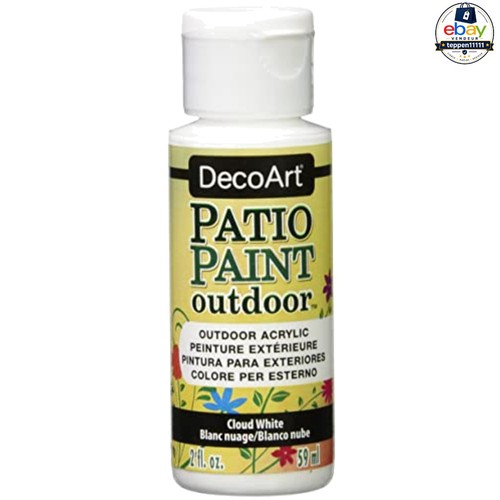 Acrylic patio paint - acrylic, white